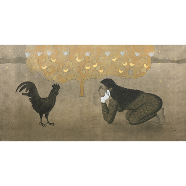 Lady with Kadaknath
